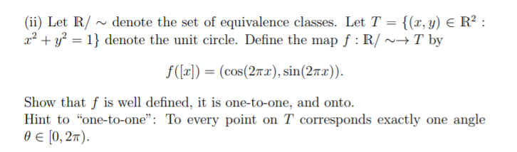Solved Well-defined operations or functions. (a) Show that | Chegg.com