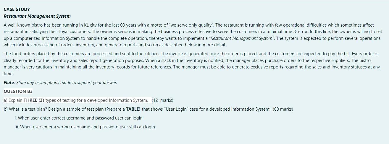 case study of restaurant management system