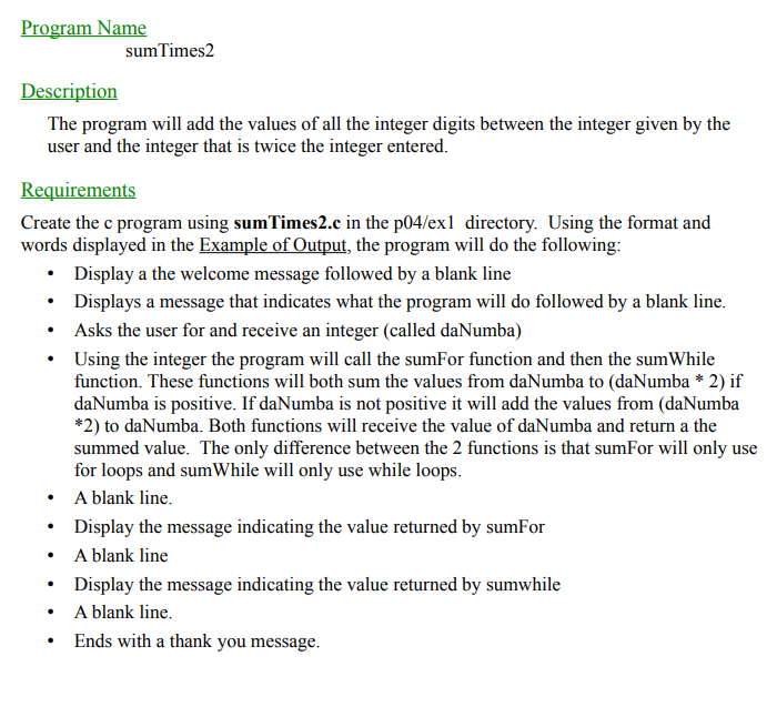 Solved This is a C program. Please make the output of the | Chegg.com