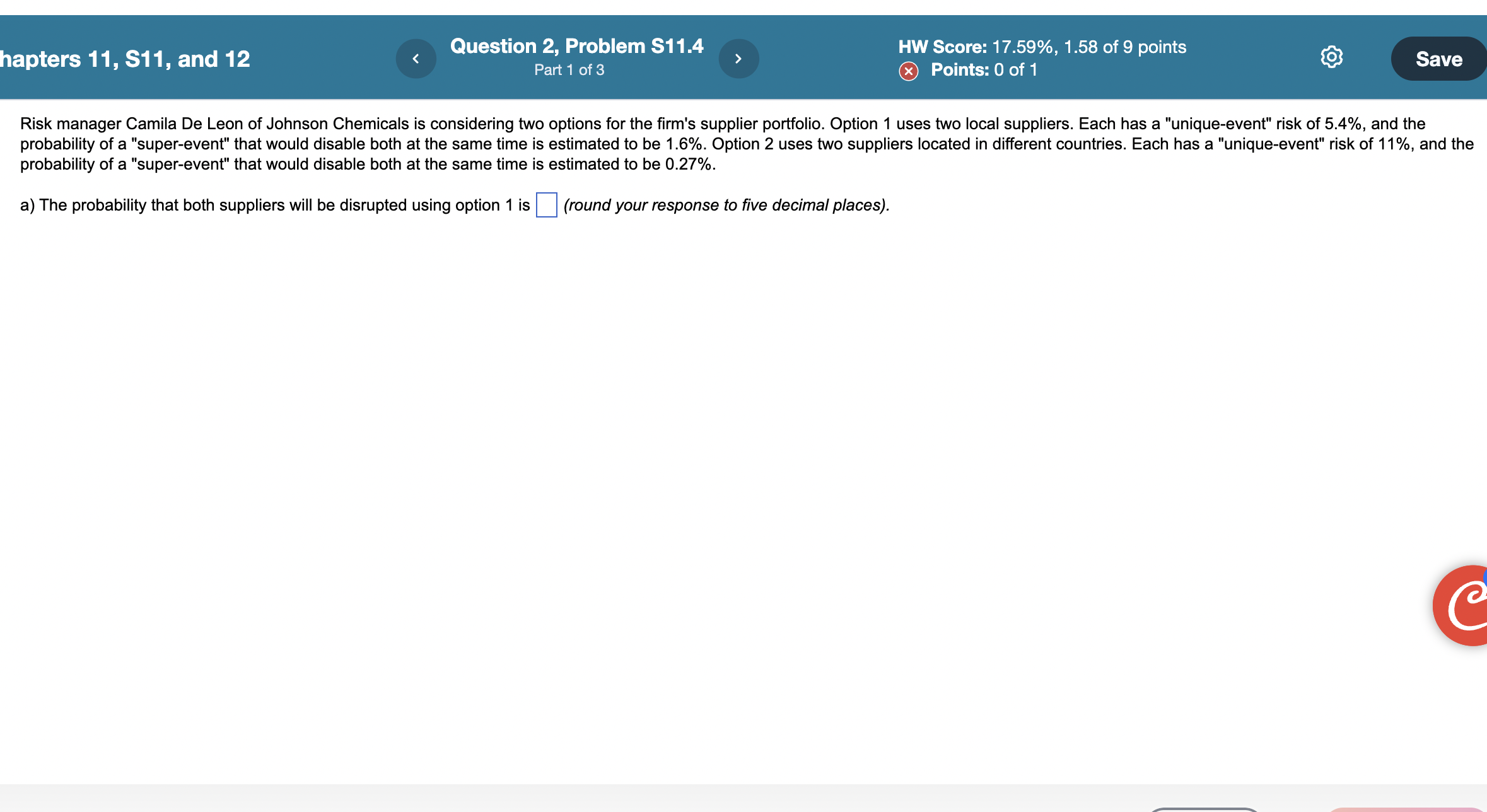 Solved Risk manager Camila De Leon of Johnson Chemicals is