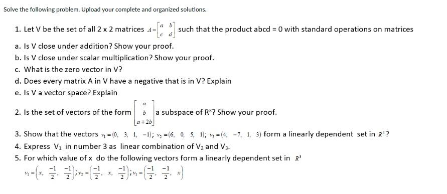 Solved Solve the following problem. Upload your complete and | Chegg.com