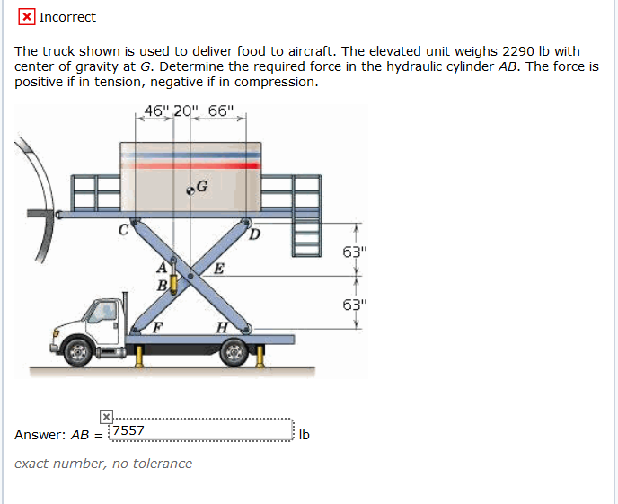 Solved The truck shown is used to deliver food to aircraft. | Chegg.com