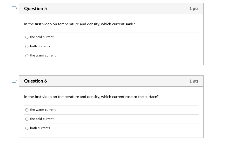 Solved In The First Video On Temperature And Density, Which | Chegg.com