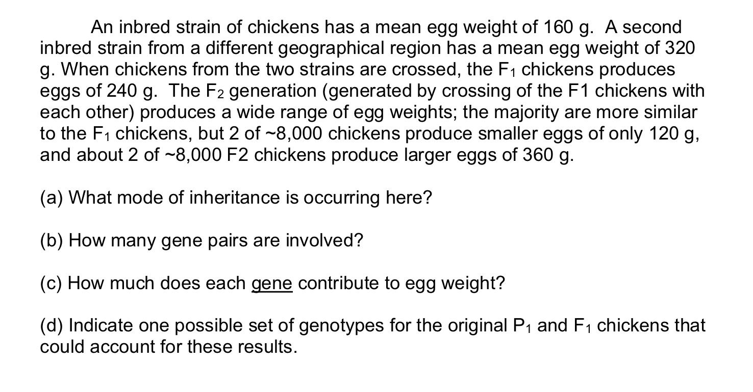 An inbred strain of chickens has a mean egg weight of | Chegg.com