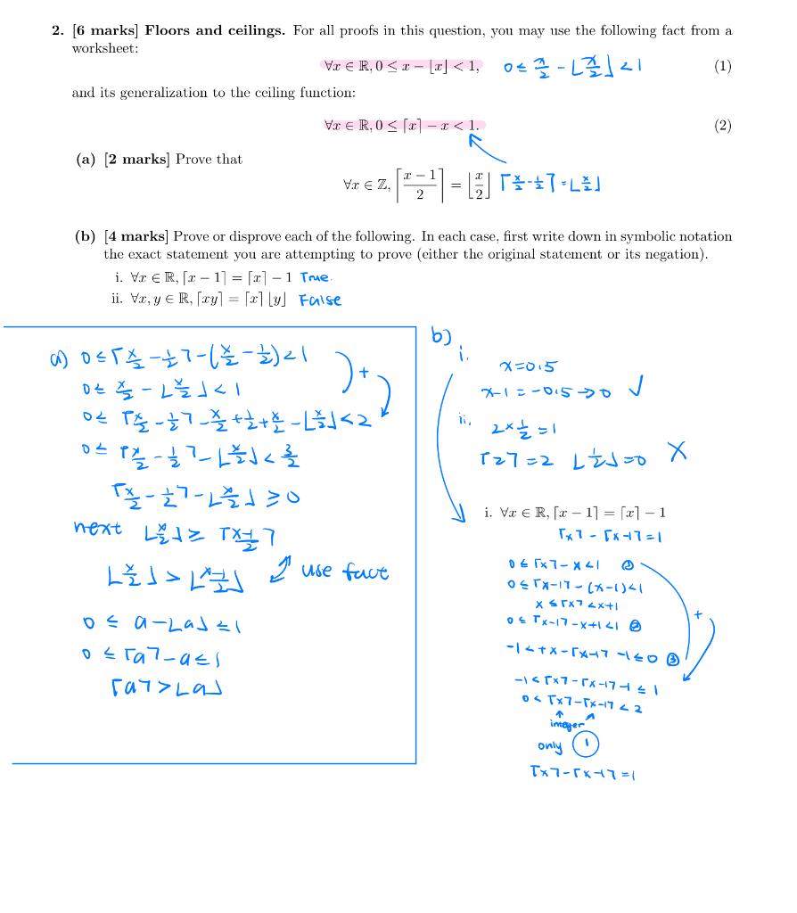 Solved Proving question, check if raft draft is correct for