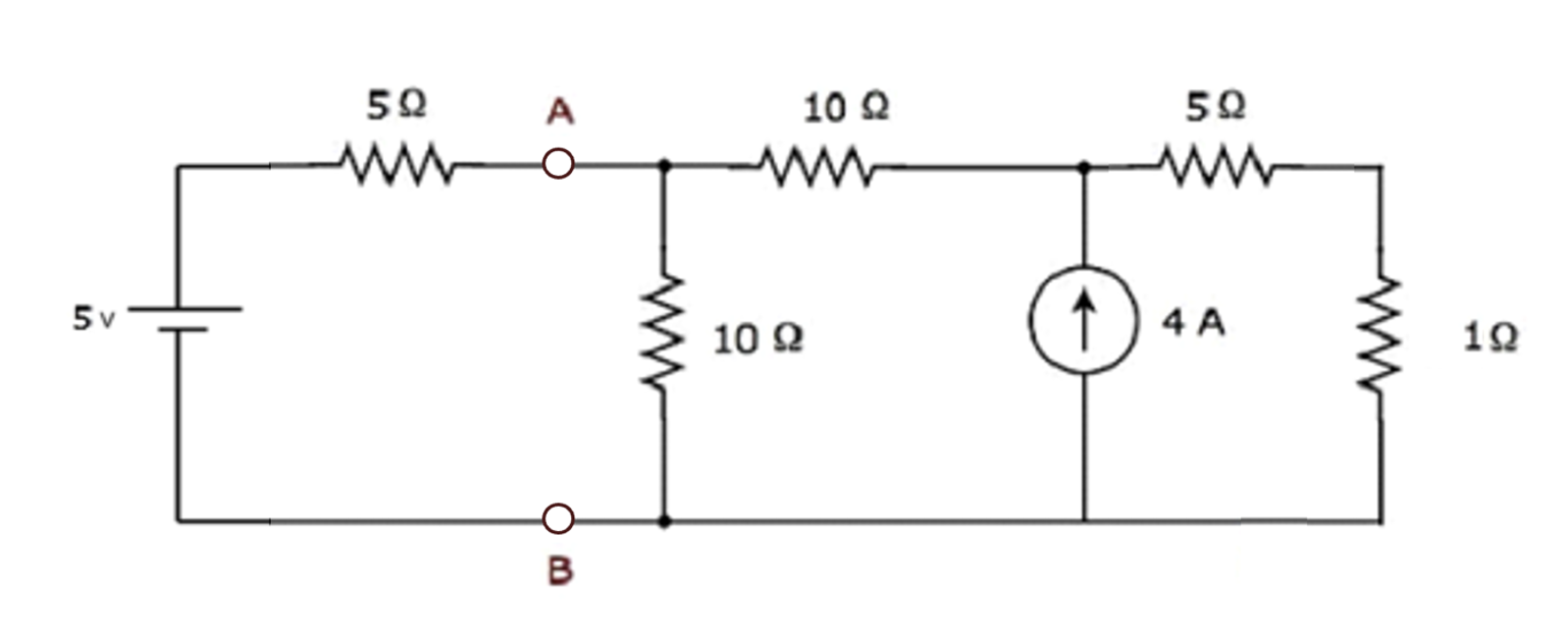 Solved Find Thevenin's equivalent for the circuit to the | Chegg.com