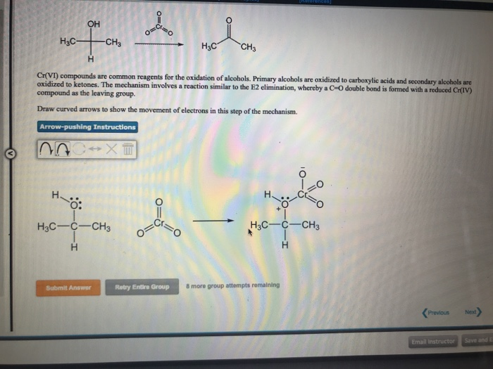 Solved CH3 Cr(VI) compounds are common reagents for the