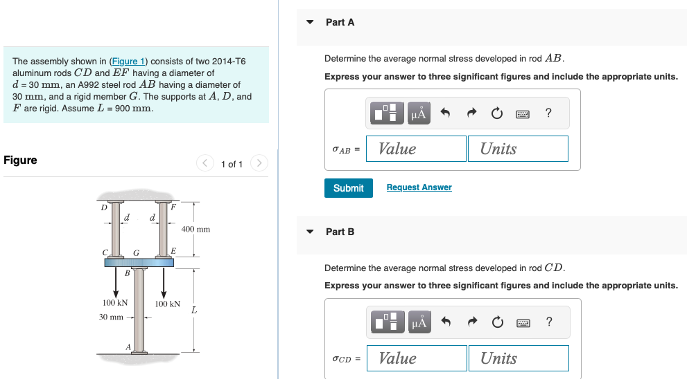 Solved The Assembly Shown In (Figure 1) Consists Of Two | Chegg.com