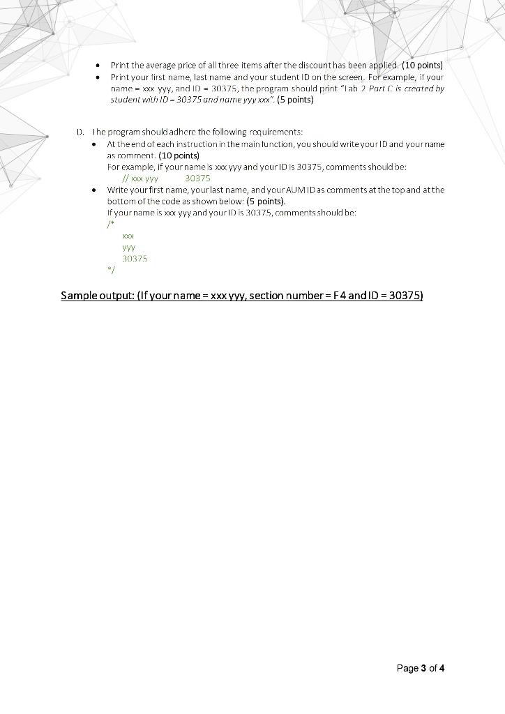 Solved ID : 53200 important note : solve A B C D in | Chegg.com