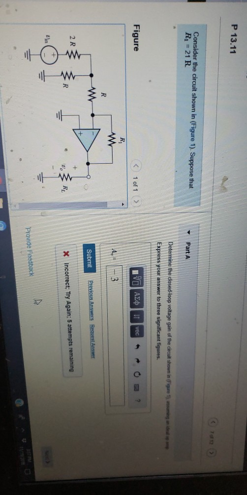 Solved P 13.11 Consider the circuit shown in (Figure 1). | Chegg.com