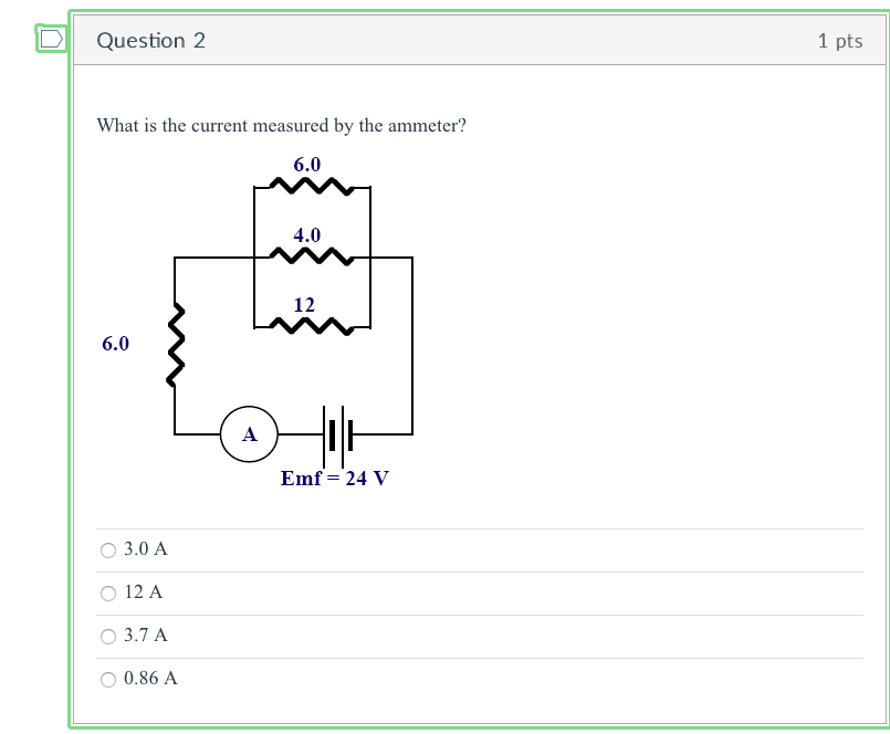 solved-what-is-the-current-measured-by-the-ammeter-3-0-a-12-chegg