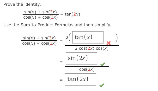 Solved Prove the identity. | Chegg.com