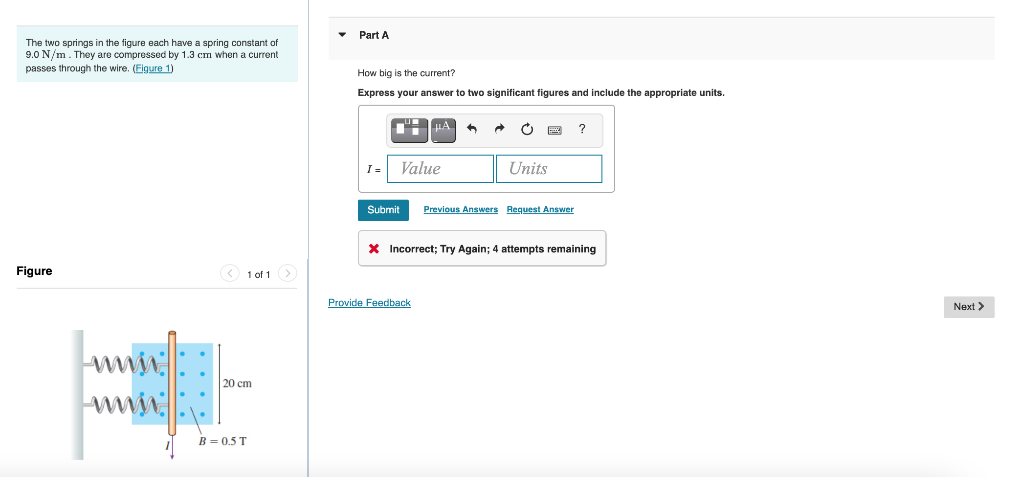 Solved The two springs in the figure each have a spring | Chegg.com