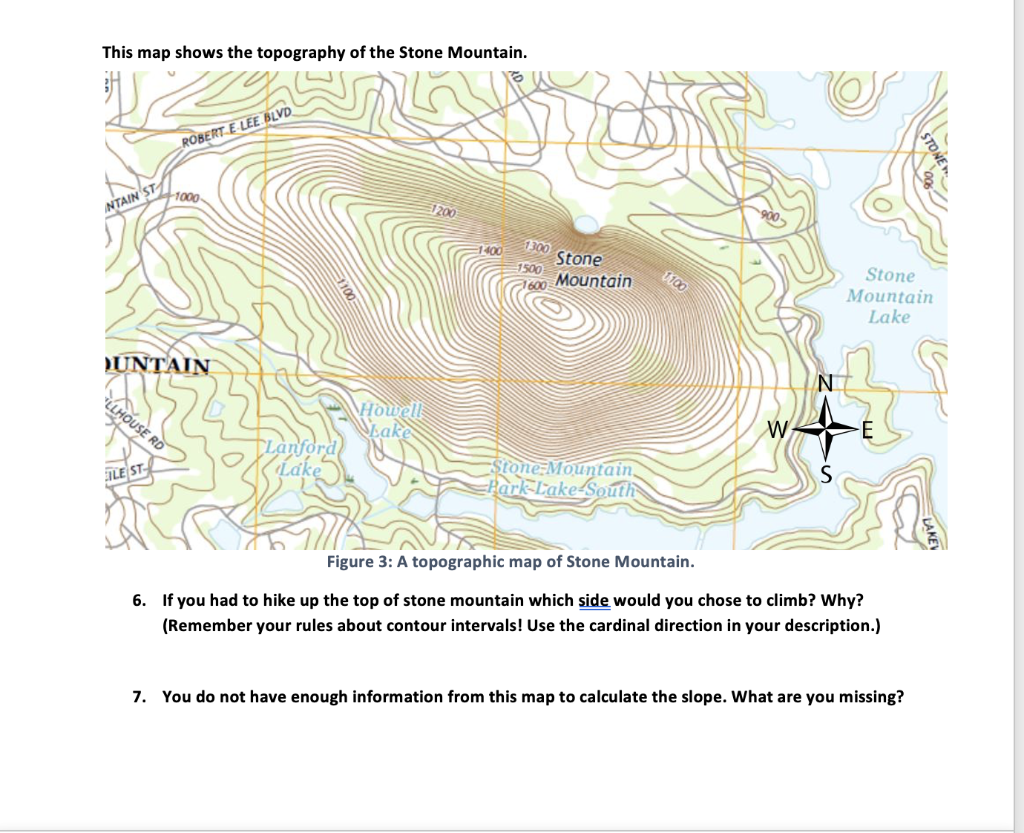 stone mountain map