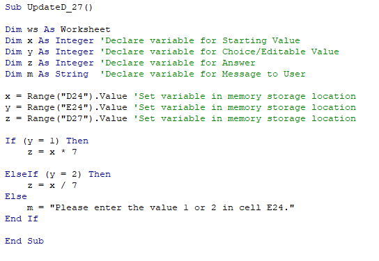 Solved Why are my calculations not displaying in cell D27? | Chegg.com