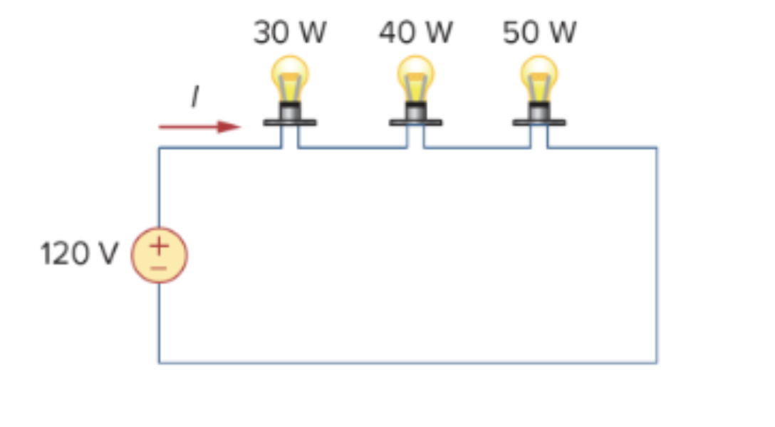 Solved 3. Three Light bulbs are connected in series to a 120