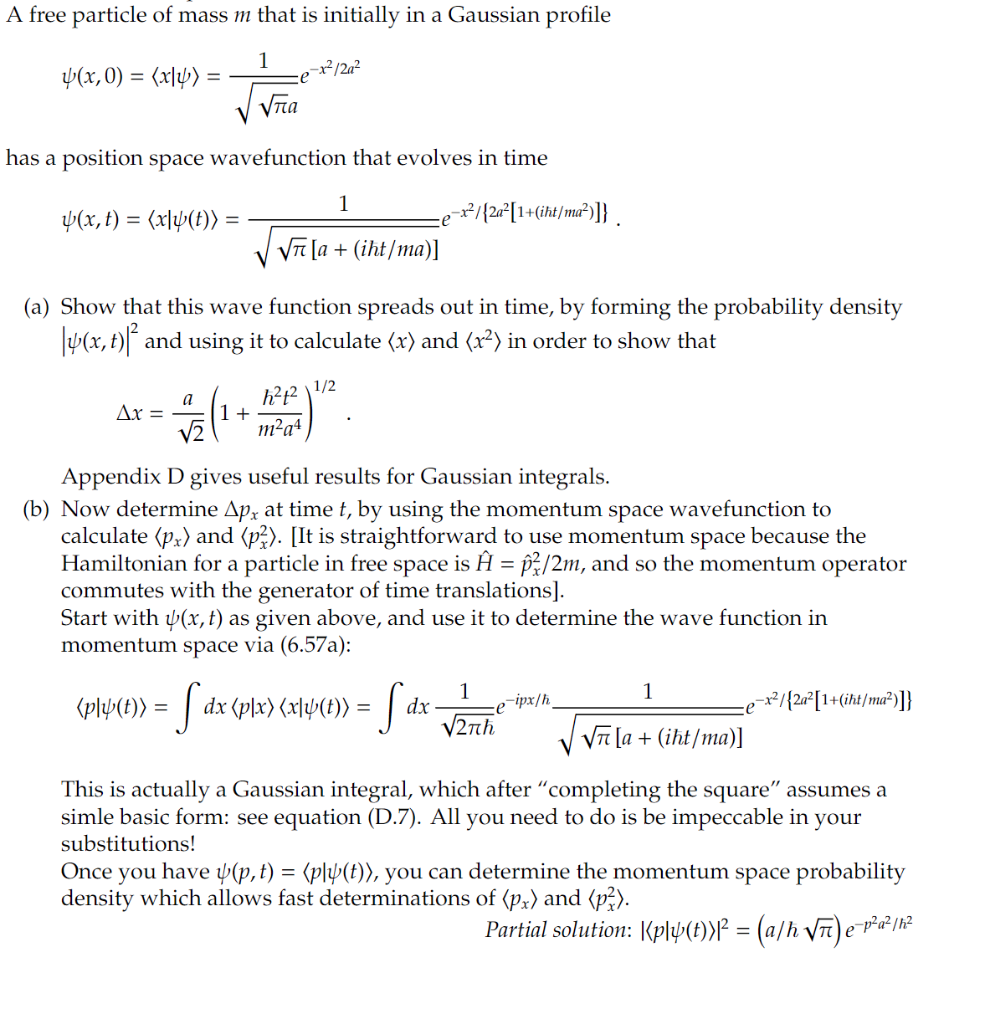 [Quantum Mechanics] Please write legibly! I'm | Chegg.com