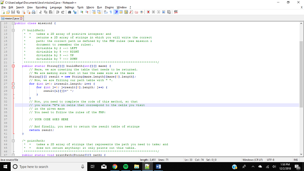 Help with Java code: Factor Maze Puzzle program I | Chegg.com
