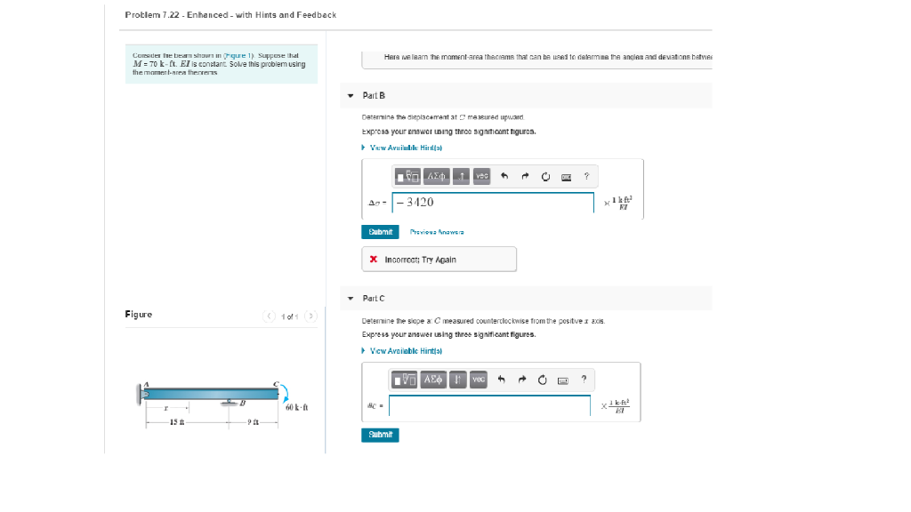 Solved Problem 7.22 - Enhanced - with Hints and Feedback | Chegg.com