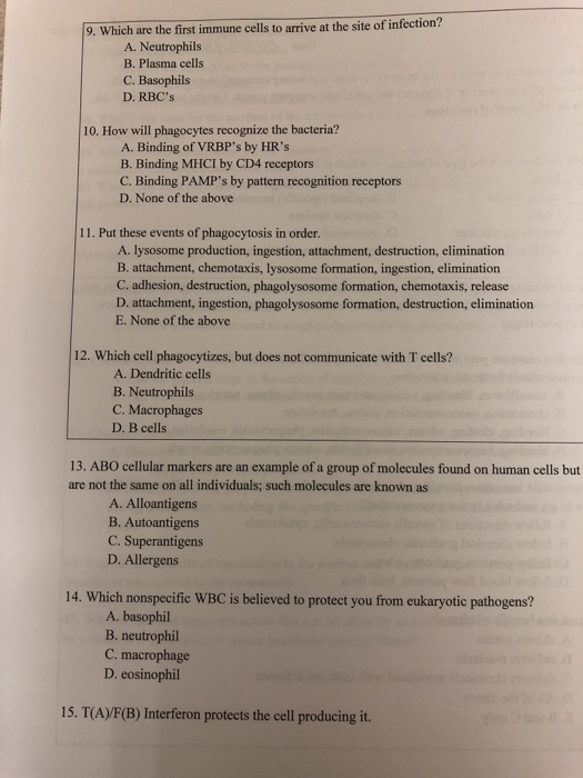 Solved Answer questions 9-15 multiple choice | Chegg.com