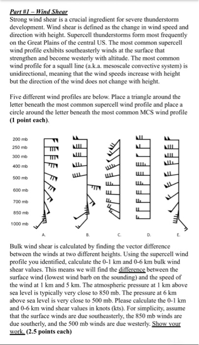 Solved Strong Wind Shear Is A Crucial Ingredient For Chegg