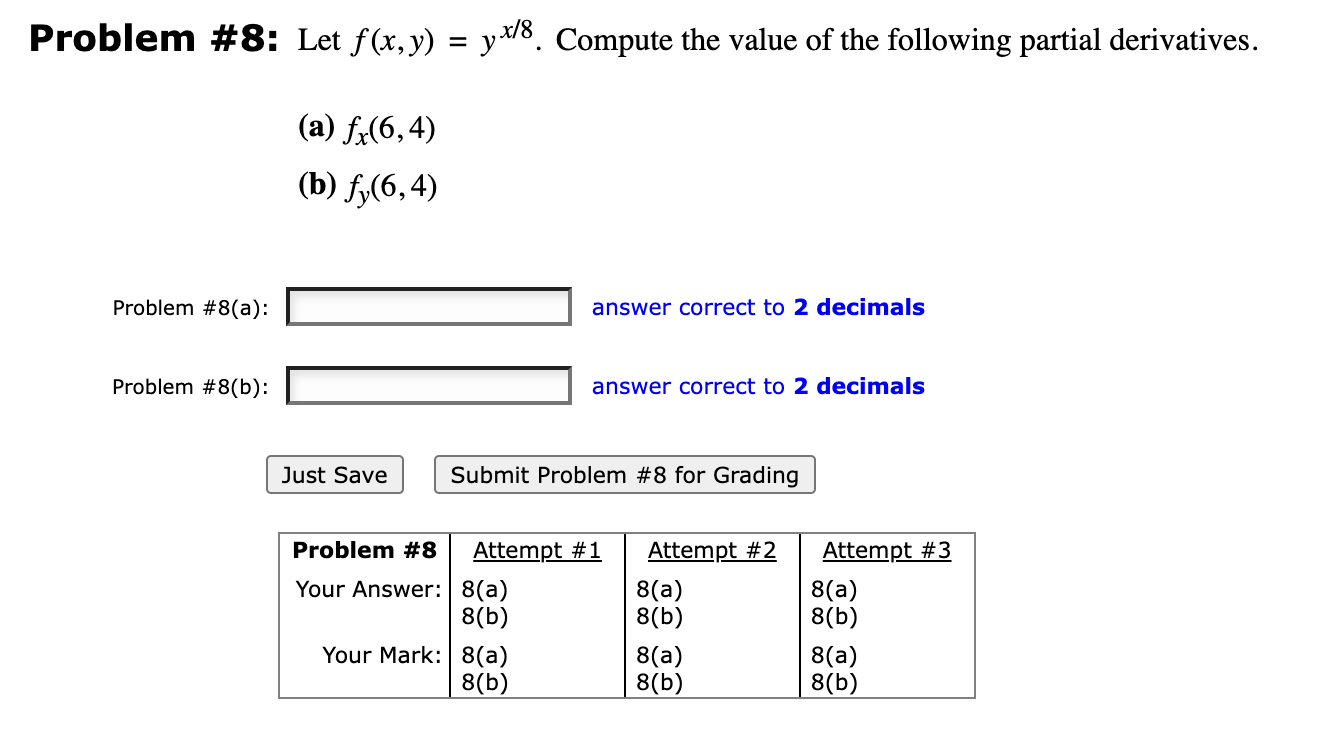 Solved Problem 8 Let F X Y Yx 8 Compute The Value Of