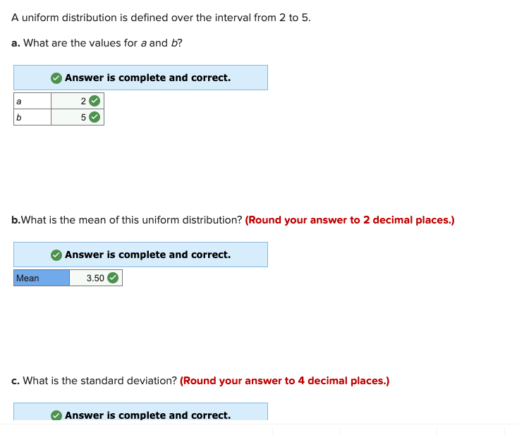Solved A uniform distribution is defined over the interval | Chegg.com