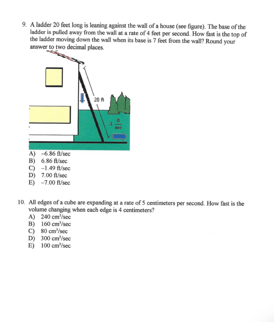 solved-9-a-ladder-20-feet-long-is-leaning-against-the-wall-chegg