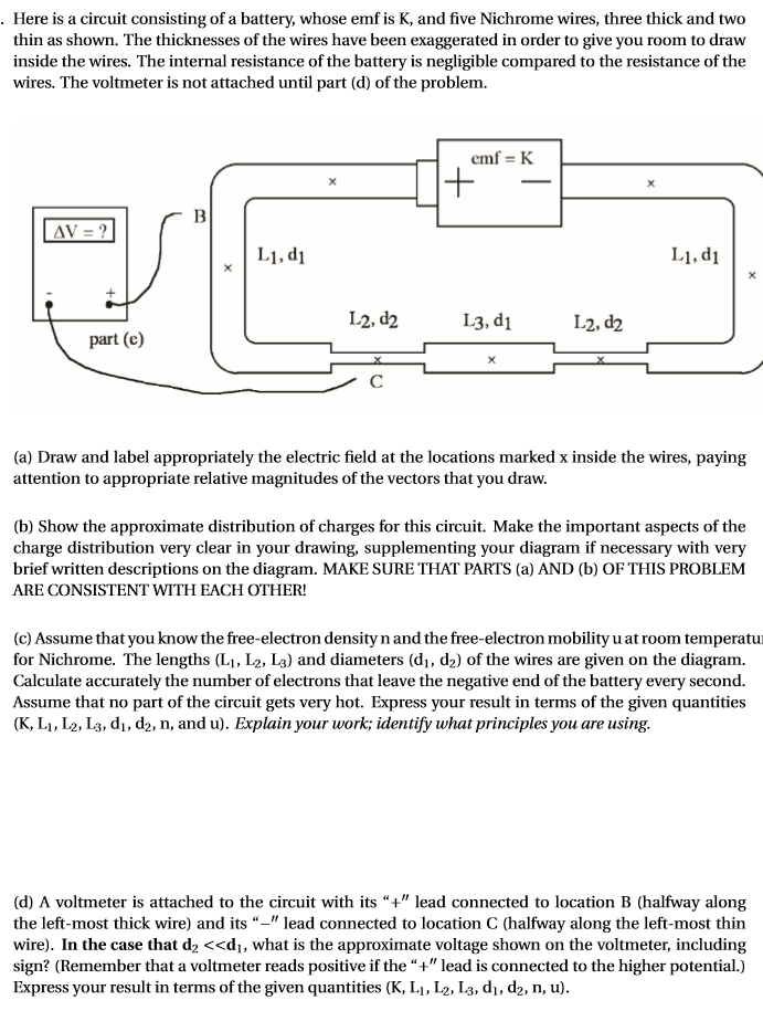 Here is a circuit consisting of a battery, whose emf