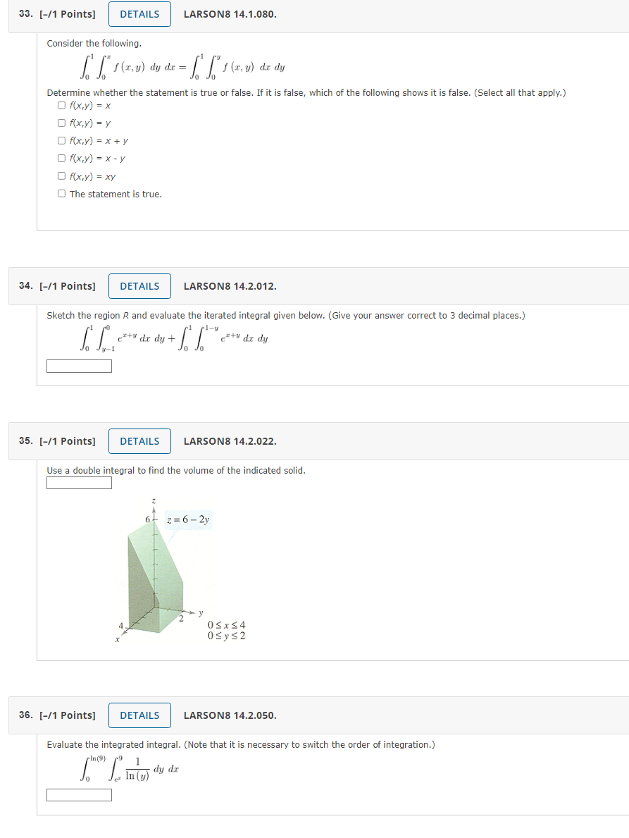 Solved Consider the following. | Chegg.com