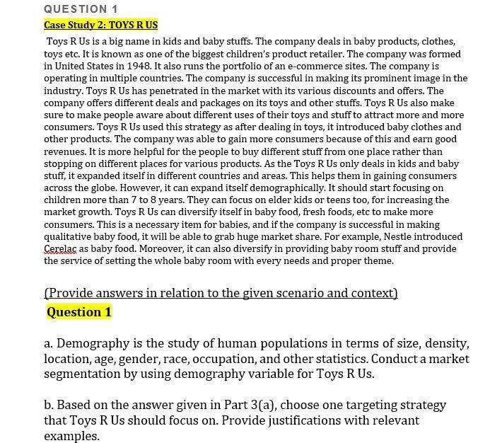 toys r us case study conclusion