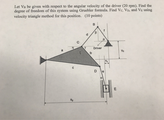 Solved Let VB be given with respect to the angular velocity | Chegg.com