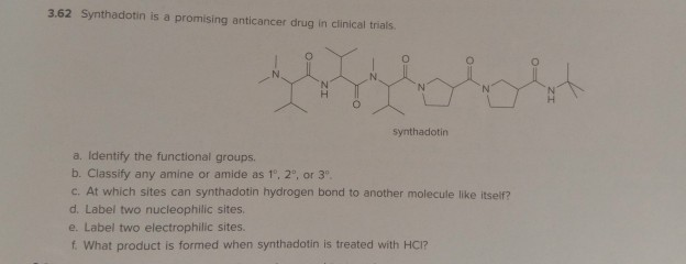 Solved Synthatodin is a promising anticancer drug in | Chegg.com