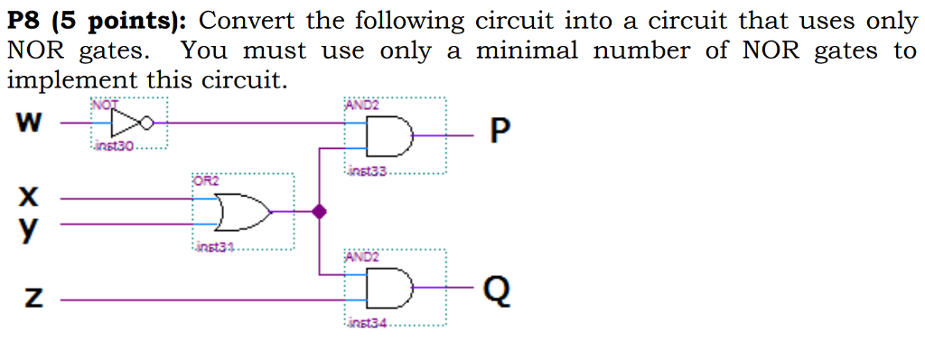 Solved Convert the following circuit into a circuit that | Chegg.com