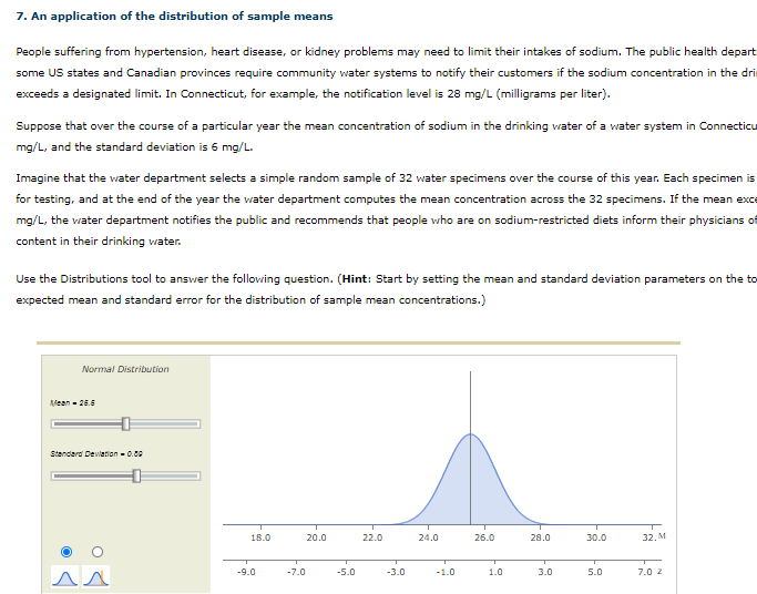 Solved 7 An Application Of The Distribution Of Sample Means Chegg