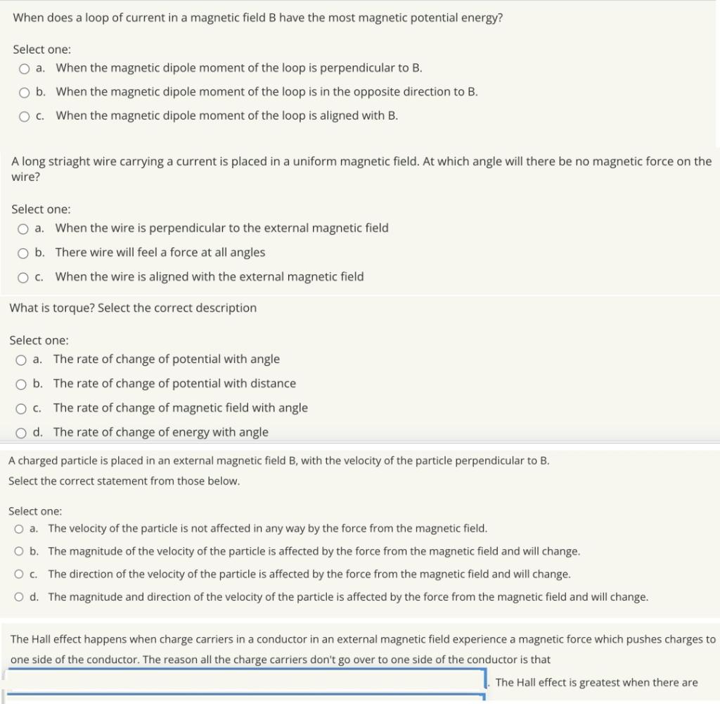 Solved Please anyone to answer these multiple choices they | Chegg.com