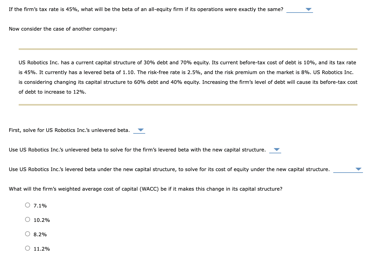 Solved 3. Determining the optimal capital structure | Chegg.com