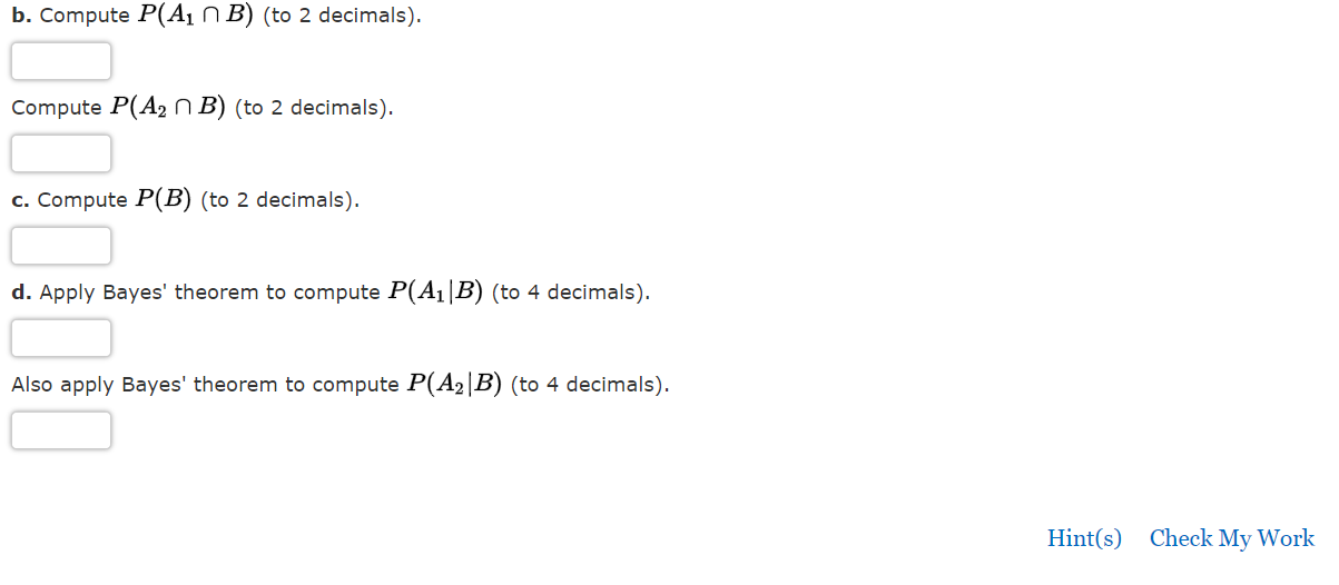 Solved The Prior Probabilities For Events A1 And A2 | Chegg.com