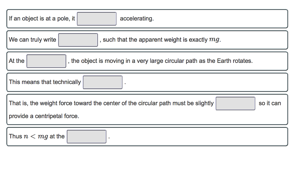 Solved If an object is at a pole, it accelerating. We can | Chegg.com