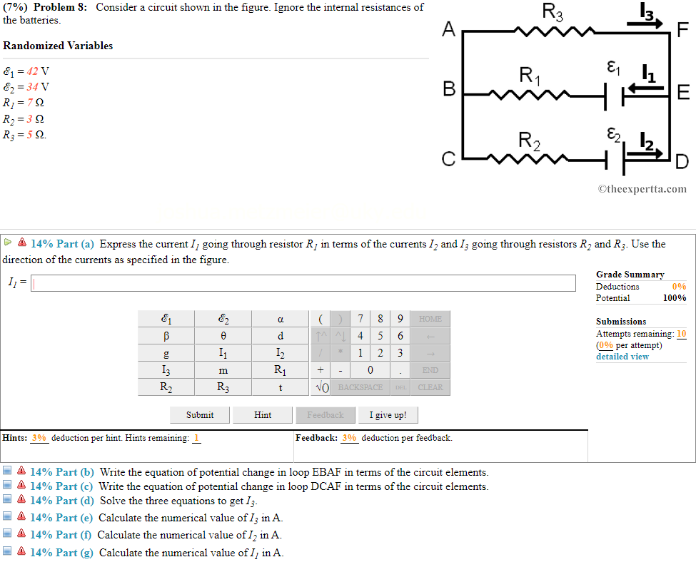 Solved 7 Problem 8 Consider A Circuit Shown In The Chegg Com