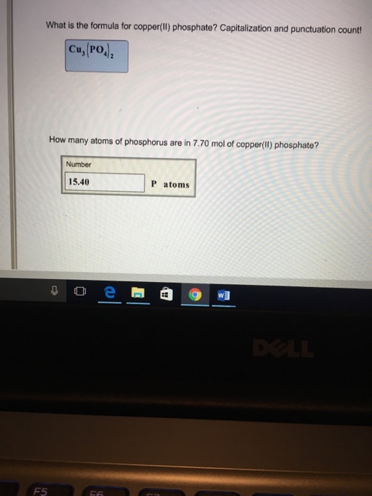 Solved What is the formula for copper(II) phosphate?