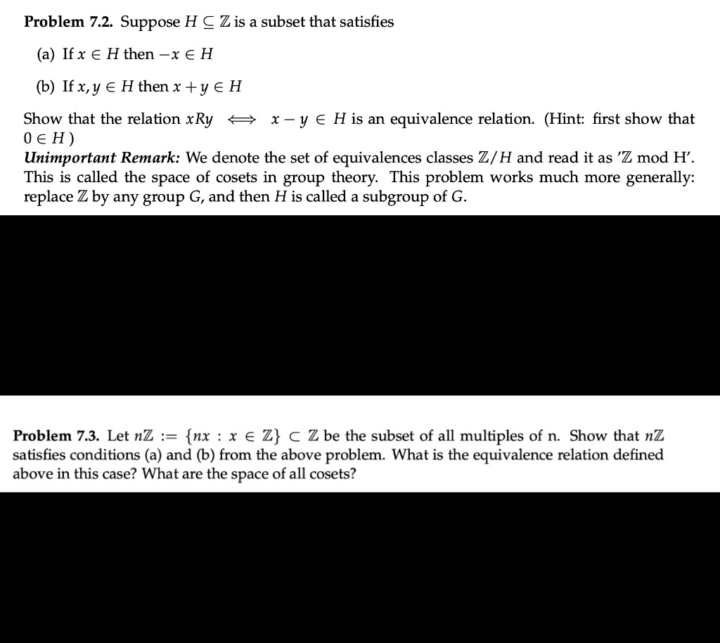 Solved Only answer problem 7.3 and using information from | Chegg.com