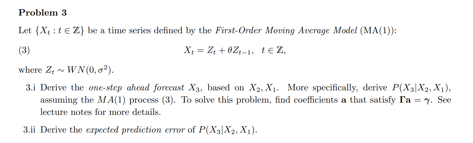 Solved Let {xt:t∈z} Be A Time Series Defined By The 