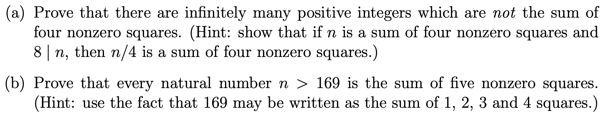 Solved In Number Theory, Lagrange's four-square theorem