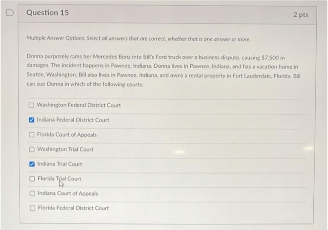 Solved Multiple Answer Options: Select all answers that are | Chegg.com