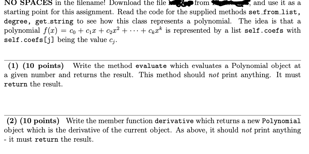 .Py for assignment: # hw7.py # Implementation of a | Chegg.com