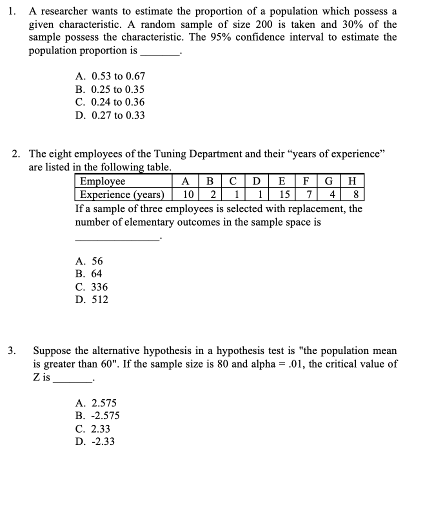 a research company wants to estimate the proportion