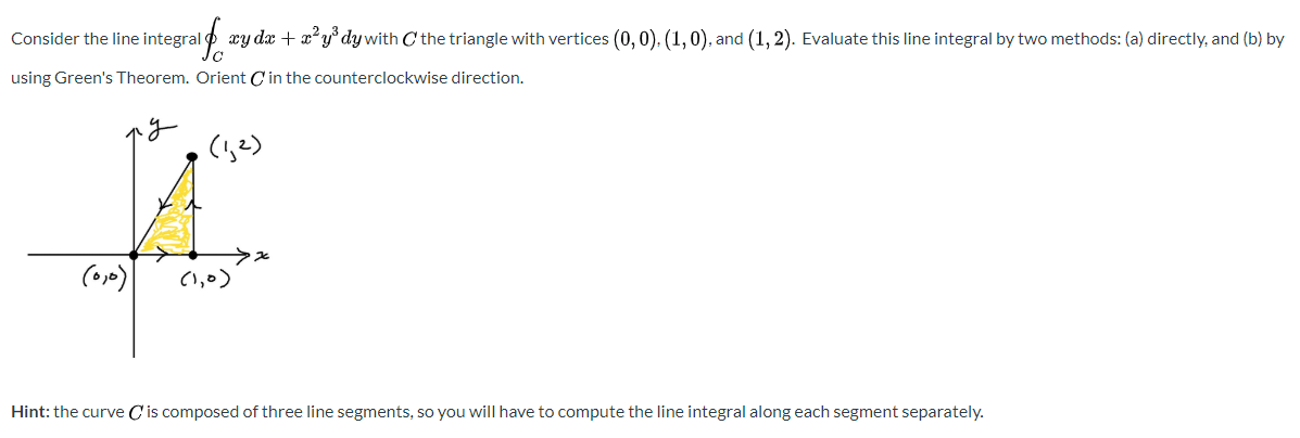 Solved Consider the line integral xy dx + x + y dy with the | Chegg.com