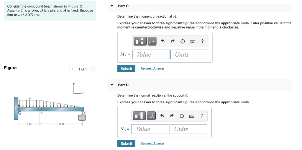 Solved Part C Consider The Compound Beam Shown In (Figure | Chegg.com