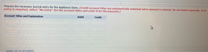 Solved Question 1 The Appliance Store is an experienced home | Chegg.com